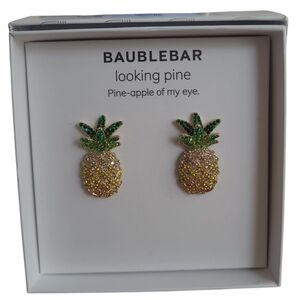 BaubleBar Pineapple Earrings NEW